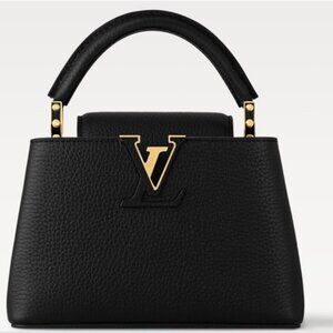 Louis Vuitton Black Capucines Mini Handbag